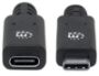Imagen de MANHATTAN - CABLE USB-C V3.1, EXT. 0.5M NEGRO 10GBPS 5A
