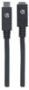 Imagen de MANHATTAN - CABLE USB-C V3.1, EXT. 0.5M NEGRO 10GBPS 5A