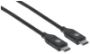 Imagen de PAQ. C/2 - MANHATTAN - CABLE USB-C V2.0, C-C 2.0M NEGRO 480MBPS 5A