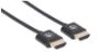 Imagen de MANHATTAN - CABLE HDMI 2.0 ULTRADELGADO M-M 1.0M BL
