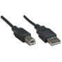 Imagen de PAQ. C/5 - MANHATTAN - CABLE USB V2.0 A-B  0.5M, NEGRO