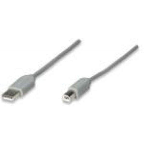 Imagen de PAQ. C/5 - IC - CABLE USB A-B 3.0M IMPRESORA GRIS .