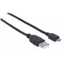 Imagen de PAQ. C/5 - IC - CABLE USB 2.0 A-MICRO B 3.0M NEGRO
