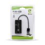 Imagen de PAQ. C/3 - DATA COMPONENTS - HUB USB V2.0 4 PUERTOS BROBOTIX BASICO NEGRO