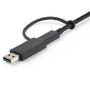 Imagen de STARTECH - CABLE USB TIPO C DE 1M CON ADA PTADOR USB A PARA DOCKS HOBRIDAS