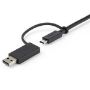 Imagen de STARTECH - CABLE USB TIPO C DE 1M CON ADA PTADOR USB A PARA DOCKS HOBRIDAS