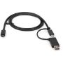 Imagen de STARTECH - CABLE USB TIPO C DE 1M CON ADA PTADOR USB A PARA DOCKS HOBRIDAS