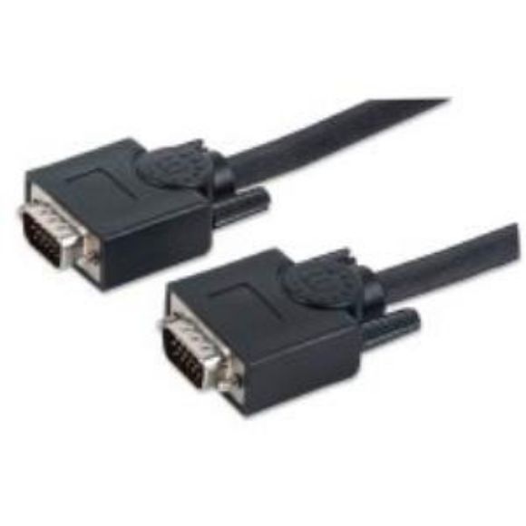 Imagen de PAQ. C/2 - IC - CABLE SVGA 4.5M MACHO HD15 8MM MONITOR PANTALLA