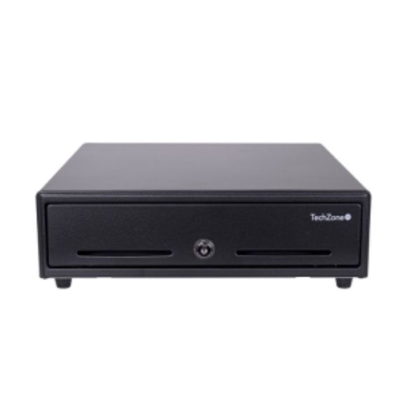 Imagen de TECHZONE - CAJON DE DINERO ACERO 4 BILLE/8 MONE 3 TIPOS DE APERT GABETA DOCUM