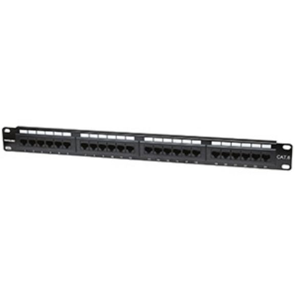 Imagen de IC - PANEL DE PARCHEO CAT6 UTP 24 PTOS RJ45 MONTAJE RACK 19IN 1U
