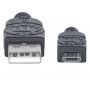 Imagen de PAQ. C/5 - IC - CABLE USB V2.0 A-MICRO B 0.5M NEG BB