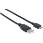 Imagen de PAQ. C/5 - IC - CABLE USB V2.0 A-MICRO B 0.5M NEG BB