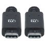 Imagen de IC - CABLE USB C 1 METRO 10GBPS GENERACION 2 5A MACHO-MACHO NEGRO
