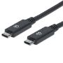 Imagen de IC - CABLE USB C 1 METRO 10GBPS GENERACION 2 5A MACHO-MACHO NEGRO
