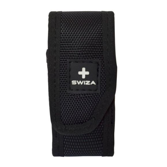 Imagen de PAQ. C/2 - SWIZA - FUNDA NYLON NEGRO CON VELCRO, PARA NAVAJA SWIZA, MEDIANO