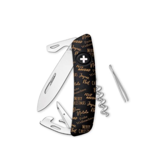 Imagen de SWIZA - NAVAJA EDICION ESPECIAL STANDARD D03 WISHES, 11 FUNCIONES, NEGRO