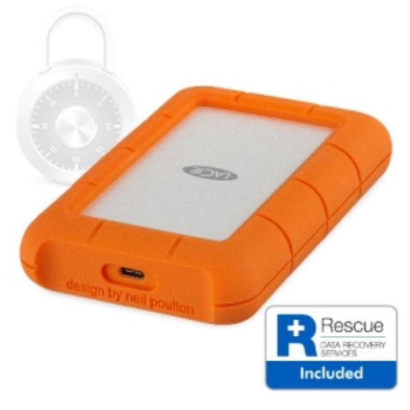 Imagen de SEAGATE - DISCO DURO EXT PORTATIL USB 3.1 2TB USB-C 2YR RUGGED SECURE