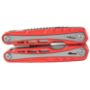 Imagen de WALLIS - MULTIHERRAMIENTA CON PINZA DE 12 USOS, 10.5 CM CERRADA, MANGO ALUMINIO ROJO, CON FUNDA
