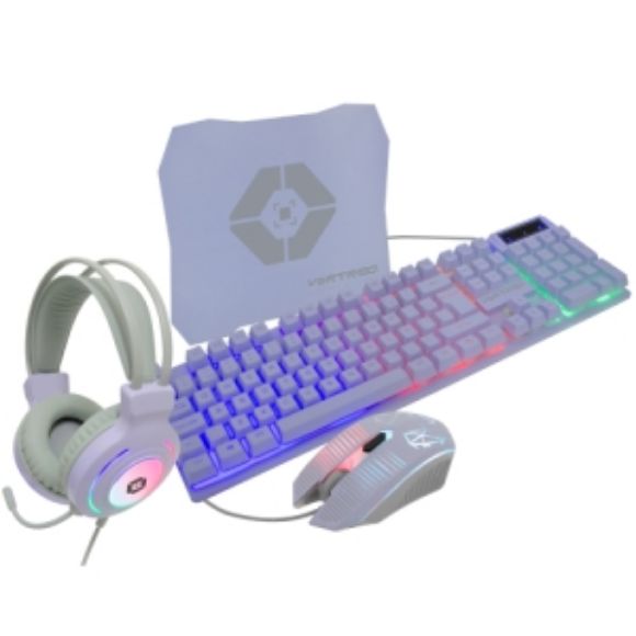 Imagen de PERFECT CHOICE - KIT GAMER ALAMBRICO 4 EN 1 - M ORADO