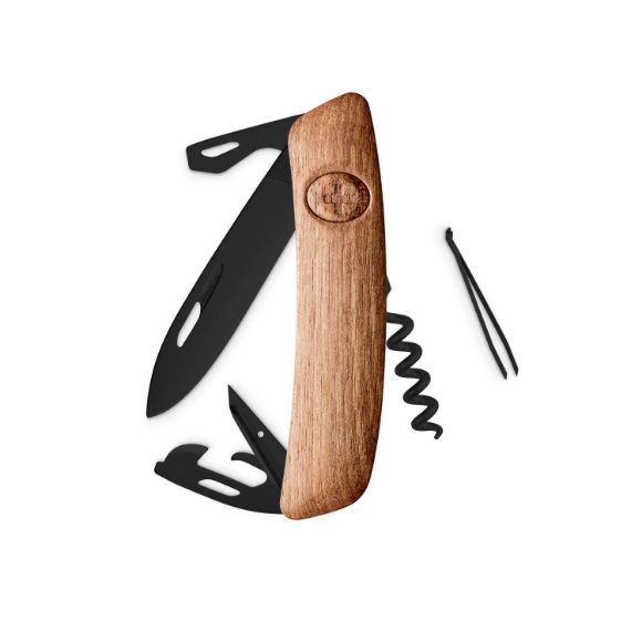 Imagen de SWIZA - NAVAJA ALLBLACK STANDARD D03, 11 FUNCIONES, MADERA NOGAL