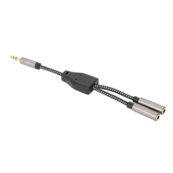 Imagen de PAQ. C/3 - IC - CABLE ADAPTADOR AUDIO Y 3.5MM 1 A 2 AUDIFONOS