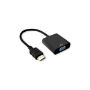 Imagen de PAQ. C/2 - DATA COMPONENTS - CONVERTIDOR ADAPTADOR HDMI A VGA NEGRO BROBOTIX