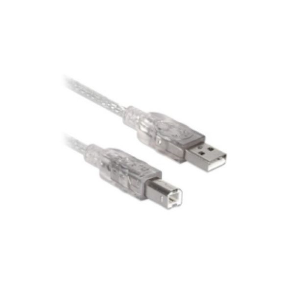 Imagen de PAQ. C/5 - DATA COMPONENTS - CABLE USB V2.0 A-B 1.8 M PLATA BROBOTIX