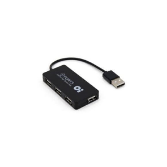 Imagen de PAQ. C/5 - DATA COMPONENTS - HUB USB V2.0 4 PUERTOS BROBOTIX BASICO NEGRO