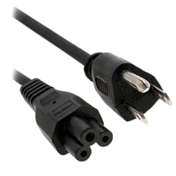 Imagen de PAQ. C/3 - DATA COMPONENTS - CABLE DE CORRIENTE PARA LAPTOP (TIPO TREBOL) 1.8 METROS BROBOTIX