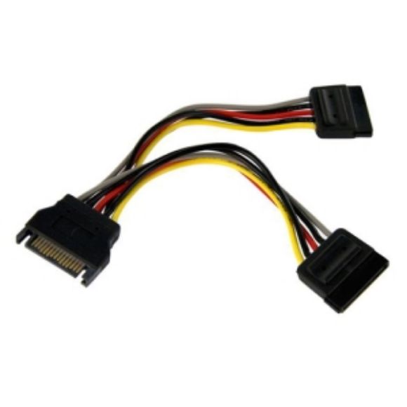 Imagen de PAQ. C/3 - DATA COMPONENTS - CABLE SATA PARA CORRIENTE. DOBL E A 15 CM BROBOTIX