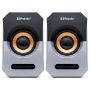 Imagen de PAQ. C/2 - DATA COMPONENTS - BOCINA DUAL USB V2.0 NEGRO/ PLA TA BROBOTIX
