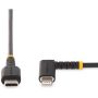 Imagen de STARTECH - CABLE DE 1M USB-C A LIGHTNING ACODADO CERTIFICADO CON MFI