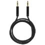 Imagen de PAQ. C/5 - DATA COMPONENTS - CABLE STEREO DE NYLON. MACHO - MACHO 1 M NEGRO BROBOTIX