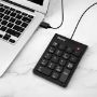 Imagen de PAQ. C/3 - DATA COMPONENTS - TECLADO USB NUMERICO NEGRO BROB OTIX