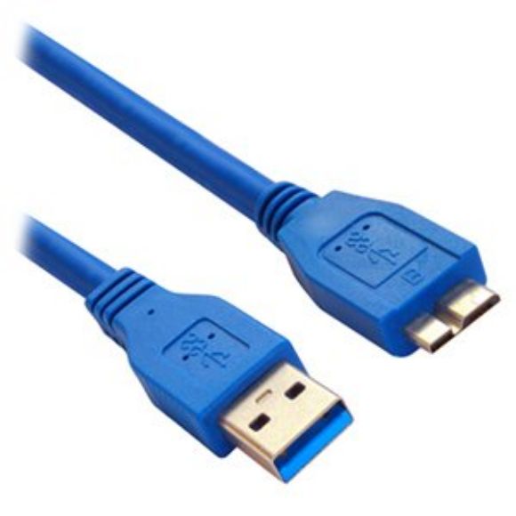 Imagen de PAQ. C/3 - DATA COMPONENTS - CABLE USB V3.0 A - MICROB MACHO 0.6 MTS BROBOTIX