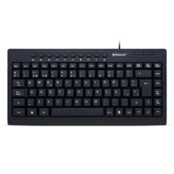 Imagen de PAQ. C/2 - DATA COMPONENTS - TECLADO USB MINI MULTIMEDIA BRO BOTIX NEGRO