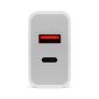 Imagen de PAQ. C/2 - DATA COMPONENTS - FASTCHARGE CARGADOR USB V3.0 18 W DUAL TIPO A Y TIPO C BROBOTIX