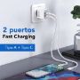 Imagen de PAQ. C/2 - DATA COMPONENTS - FASTCHARGE CARGADOR USB V3.0 18 W DUAL TIPO A Y TIPO C BROBOTIX