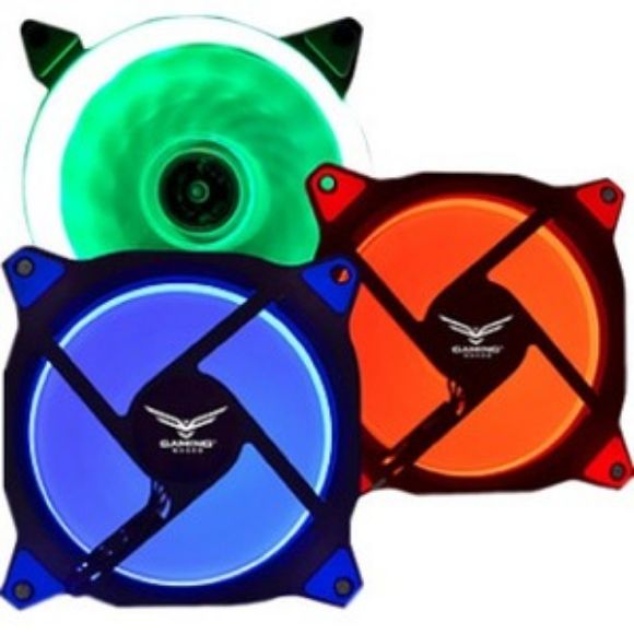 Imagen de PAQ. C/3 - NACEB - VENTILADOR RING AZUL 120MM MOLE X 3 PINES