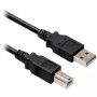 Imagen de PAQ. C/3 - DATA COMPONENTS - CABLE USB V2.0 A-B 4.5 M NEGRO BROBOTIX