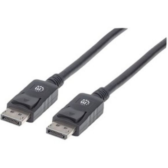 Imagen de PAQ. C/2 - MANHATTAN - CABLE DISPLAYPORT 2.0M NEGRO                                          