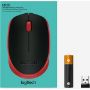 Imagen de LOGITECH - MOUSE M170 RED K 2.4GHZ AMR-403 4PK SHIPPER AUTO
