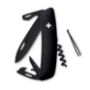 Imagen de SWIZA - NAVAJA LE GRAPHITE ALLBLACK STANDARD D03, 11 FUNCIONES, NEGRO