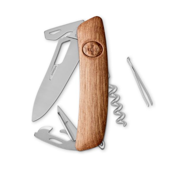 Imagen de SWIZA - NAVAJA LE NÉO-RÉTRO ALLMATT SINGLE HAND SH03 R, 12 FUNCIONES, MADERA NOGAL