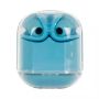 Imagen de PERFECT CHOICE - AUDFONOS BT CON ESTUCHE TRANSP ARENTE - CLEARBEAT AZUL CON INDICA