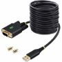 Imagen de STARTECH - CABLE ADAPTADOR USB A SERIAL 3M RETENCION COM RS232