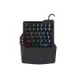 Imagen de PAQ. C/2 - NACEB - TECLADO GAMER NACEB ONE HAND AT HERIS RGB MEMBRANA ALAMBRICO NEGRO