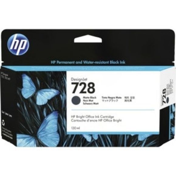 Imagen de HEWLETT PACKARD - HP 728 NEGRO 130ML TINTA AMPLIO FORMATO 3WX25A