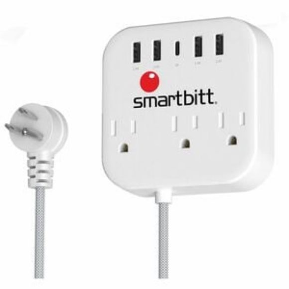Imagen de SMARTBITT - SMARTBITT SBSS-B3-5U SUPRESOR 3 CONTACTOS 5P USB