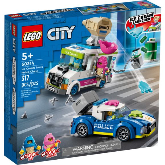 Imagen de LEGO - 60314 CITY PERSECUCIÓN POLICIAL DEL CAMIÓN DE LOS HELADOS 317 PZAS.